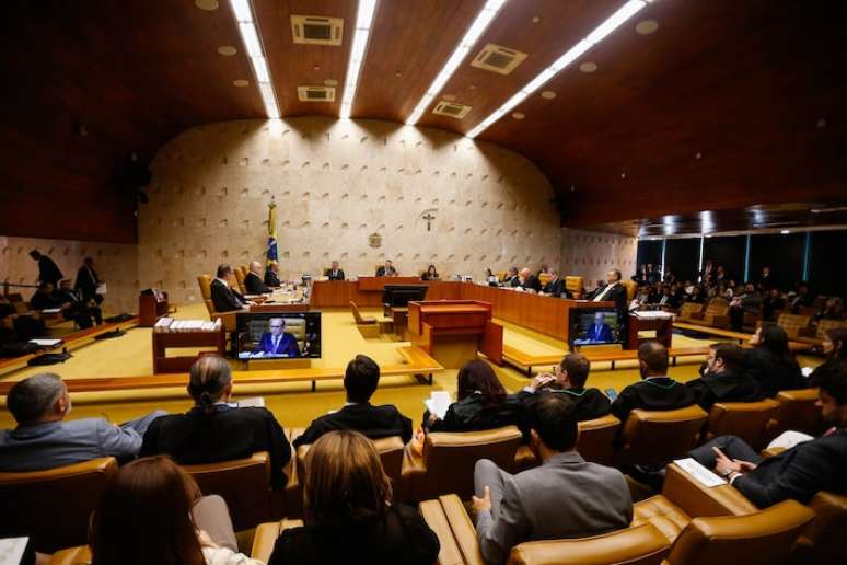 Sessão plenária do Supremo Tribunal Federal (STF) realizada na quinta-feira, 10 de outubro na sede da corte em Brasília