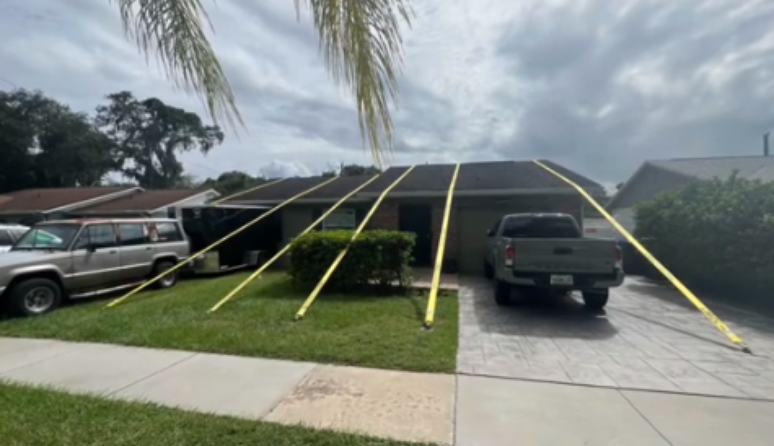 A man creates a security system to protect a house from a hurricane