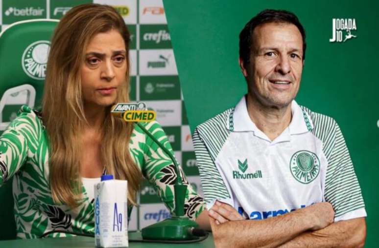 Fotos: Cesar Greco/Reprodução - Legenda: Leila e Savério disputam eleições no Palmeiras