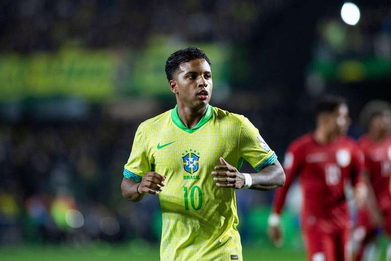 Rodrygo (Brasil) durante jogo contra o Equador, no dia 06.09.2024 