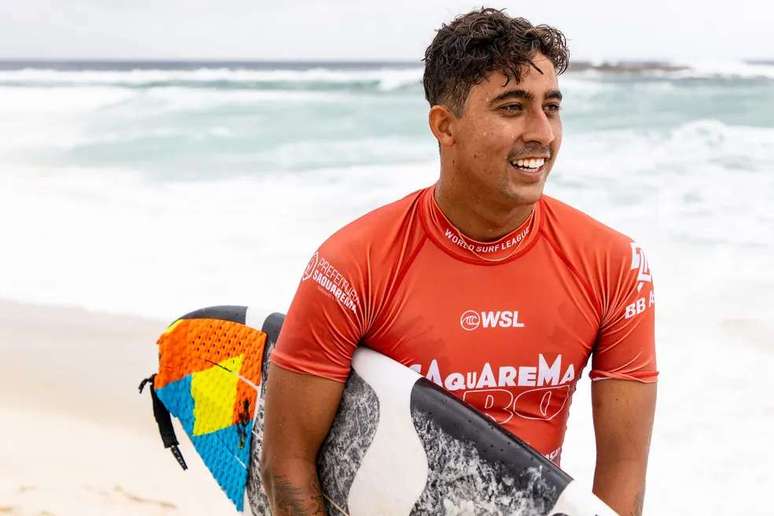 Samuel Pupo em evento da WSL. 