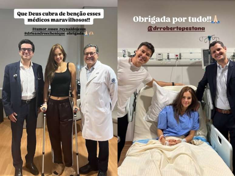 Vera Viel recebe alta hospitalar após cirurgia realizada para remover tumor maligno.