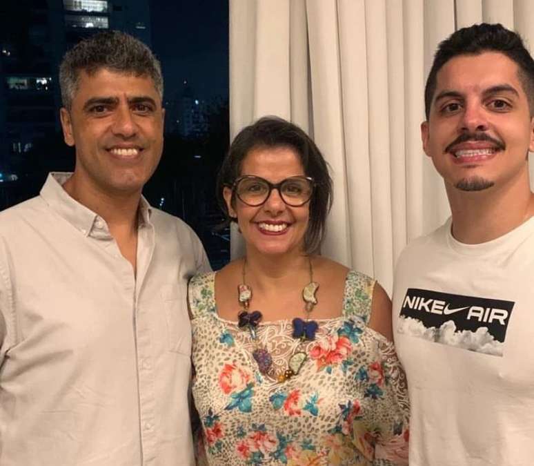 Cesar, Débora e Vitor