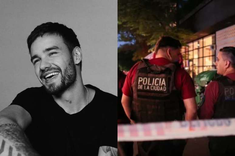 Liam Payne | Policiais na porta do hotel em que o cantor foi encontrado sem vida