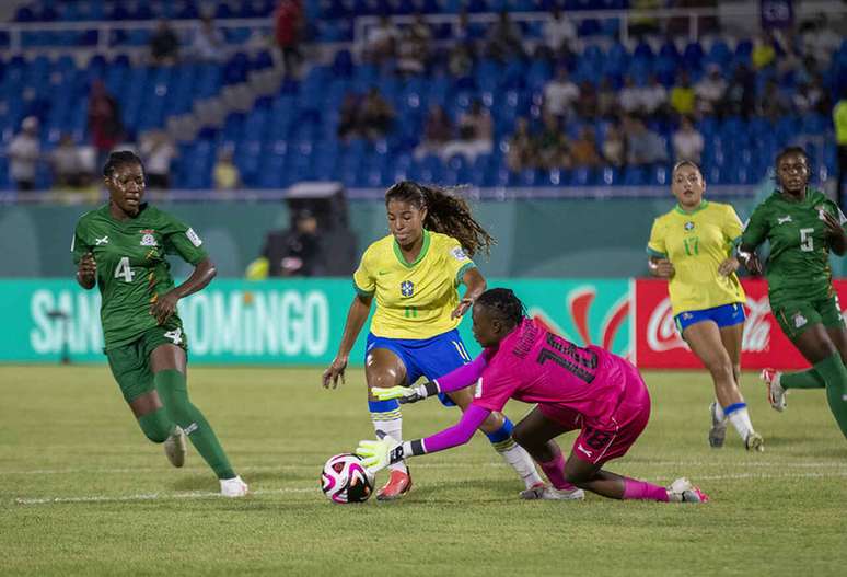 Brasil vs Zambia en el debut en el Mundial Femenino Sub-17: Brasil x Zambia-