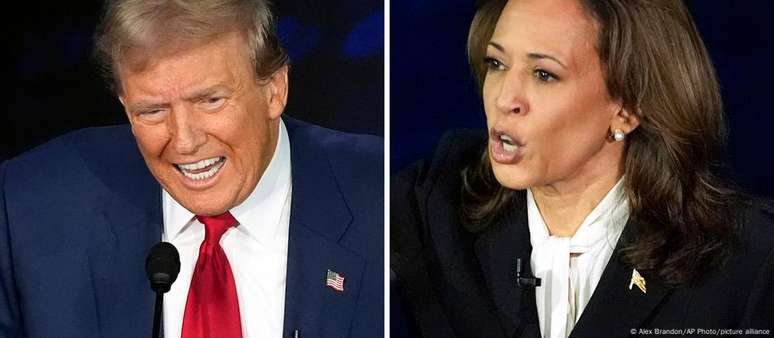 Trump e Harris disputam as eleições em 5 de novembro