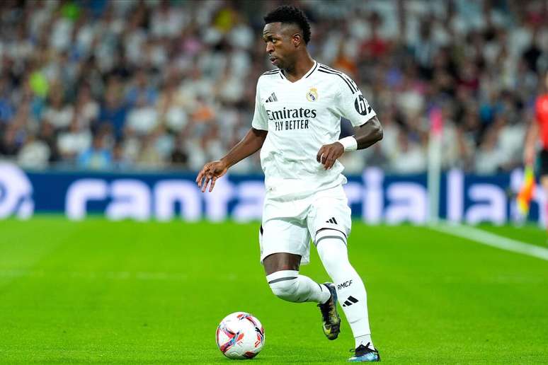 Vinicius Júnior (Real Madrid) durante jogo contra o Villarreal, no dia 05.10.2024 