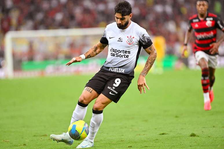 Yuri Alberto (Corinthians) durante jogo contra o Flamengo, no dia 02.10.2024 