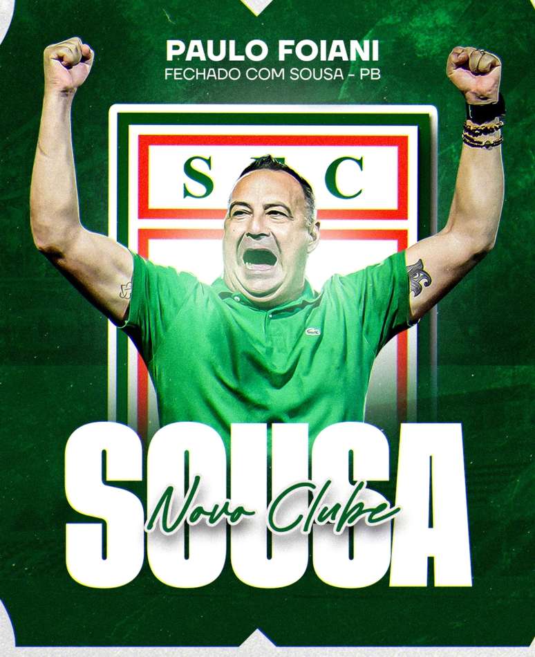 Paulo Foiani é o novo técnico do Sousa 