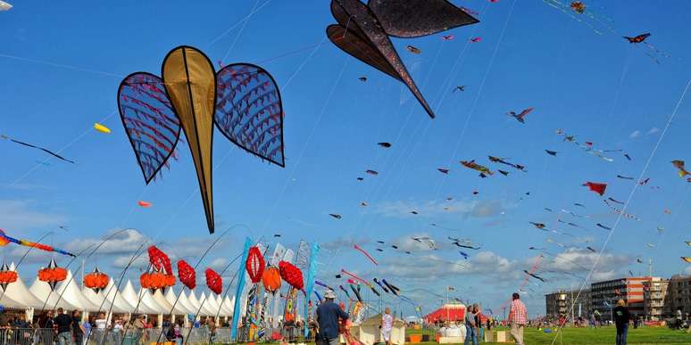 Dieppe International Kite Festival é considerado o maior campeonato de pipas do mundo. Tem reunido, em média, 40 países.