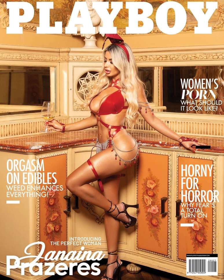 Janaína Prazeres posa para capa da Playboy