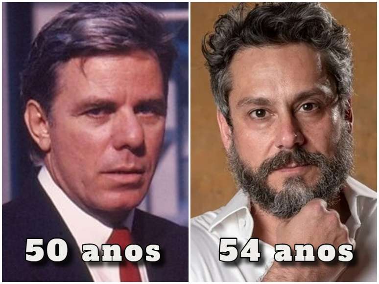 Reginaldo Faria (hoje com 87 anos) e Alexandre Nero - Marco Aurélio