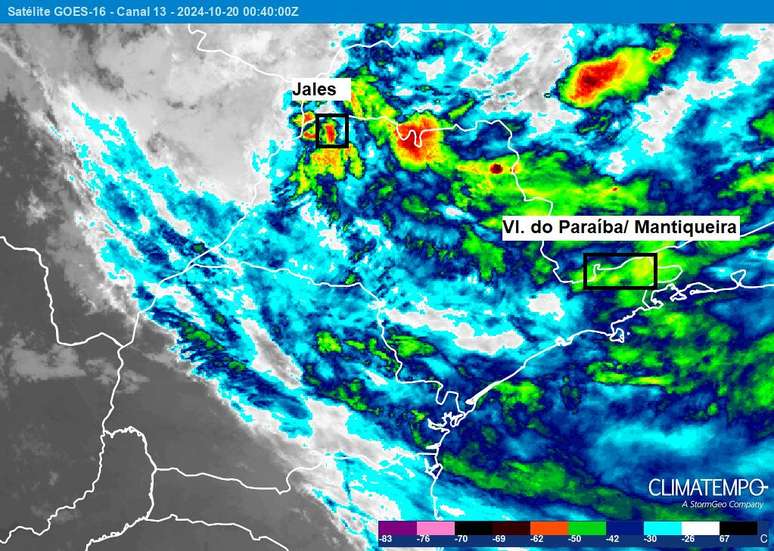 Várias áreas de SP tiveram chuva forte no sábado, 19/10/24