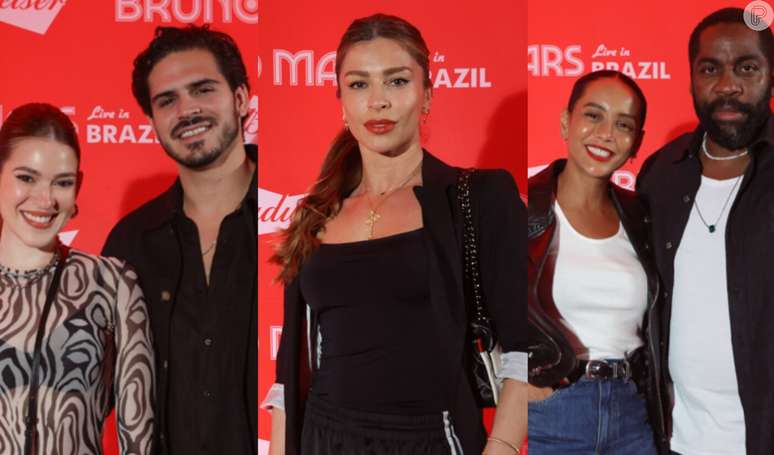 Grazi Massafera, Taís Araujo e Lázaro Ramos, Ana Clara com namorado, e mais famosos curtem show de Bruno Mars.