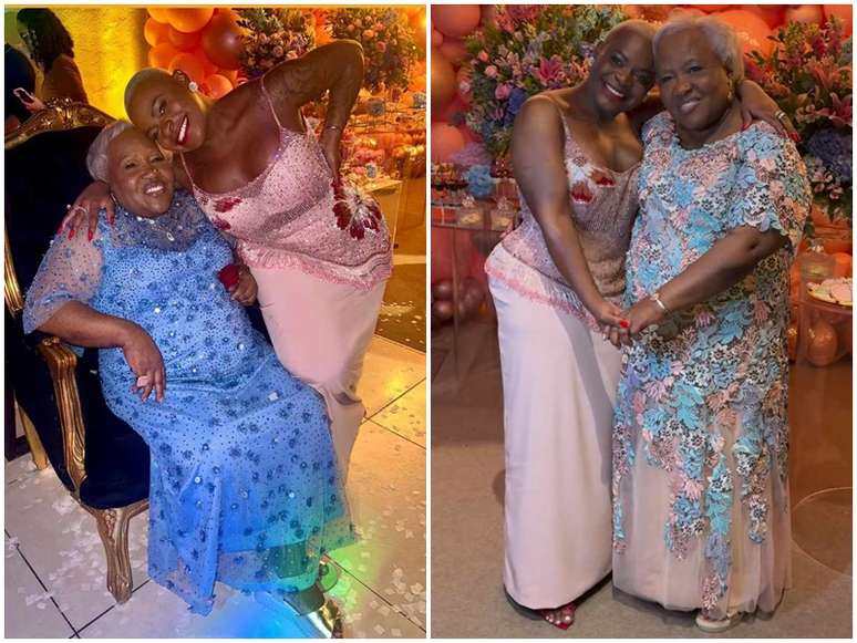 Dona Rita ganhou um 'trono de rainha' na festa e usou belos vestidos dados de presente pela neta famosa