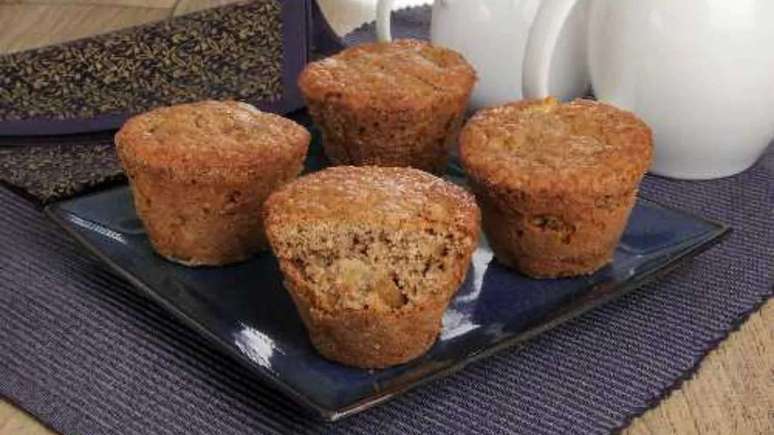 Bolinho de maçã com canela e aveia – Foto: Stela Handa