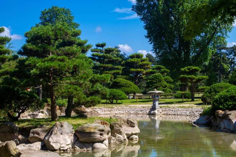 Uma das principais atrações do Nordpark é o Jardim Japonês do Reno 