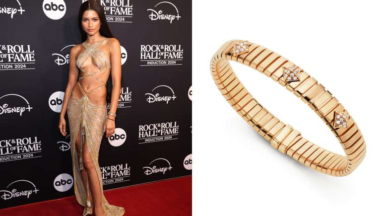 A atriz Zendaya e a pulseira da Bvlgari