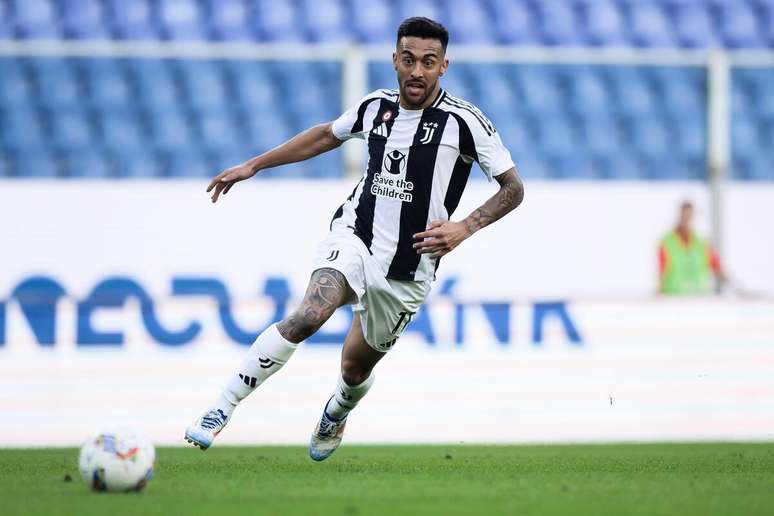 Nicolás González (Juventus) durante jogo contra o Genoa, no dia 28.09.2024 