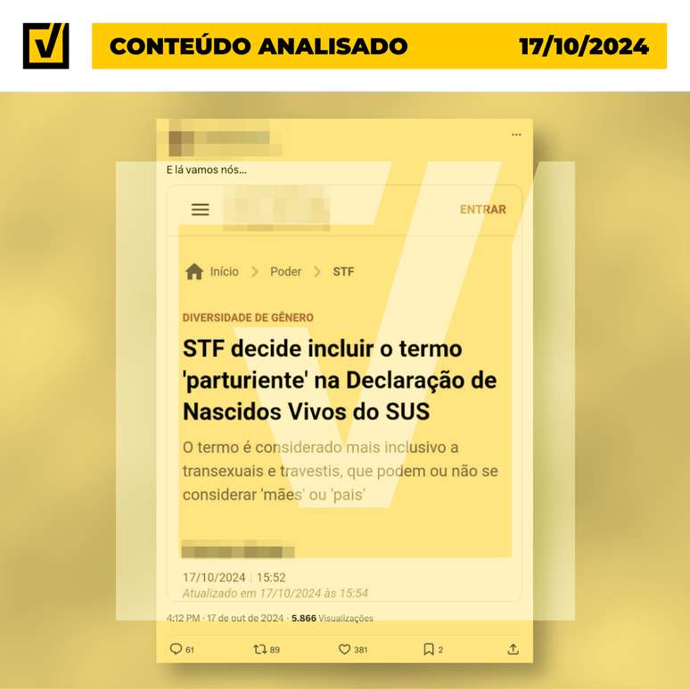 Medida busca incentivar a inclusão e o englobamento da população transexual – no caso, por exemplo, de homens trans que deem à luz.