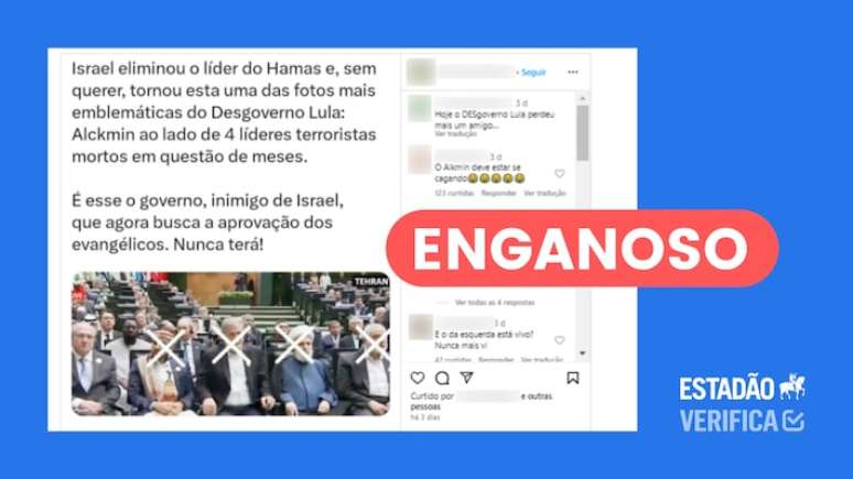 Postagens enganam ao afirmar que líderes islâmicos ao lado de Alckmin em foto estão mortos