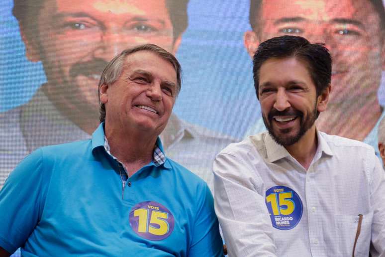 Jair Bolsonaro (PL) e Ricardo Nunes (DB)