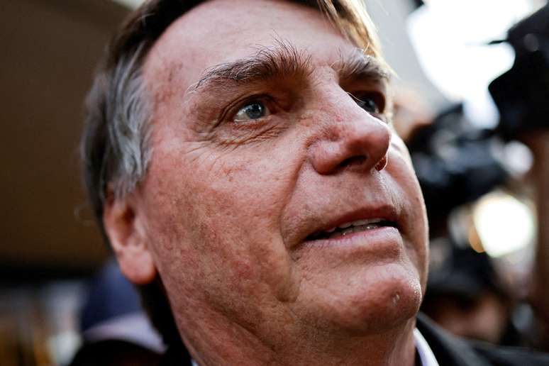 O ex-presidente Jair Bolsonaro, em agosto de 2023