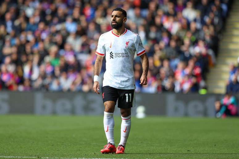 Mohamed Salah (Liverpool) durante jogo contra o Crystal Palace, no dia 05.10.2024 