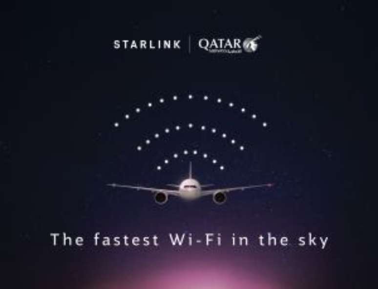 Qatar Airways lança primeira aeronave com Starlink e promete expandir frota conectada