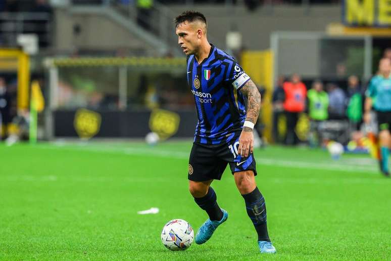 Lautaro Martinez (Inter de Milão) durante jogo contra o Torino, no dia 05.10.2024 