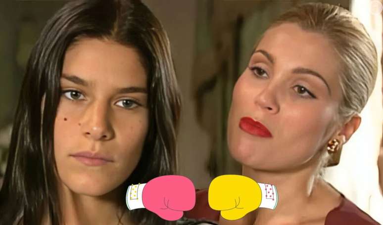 Na novela 'Alma Gêmea', Serena e Cristina vão brigar feio.