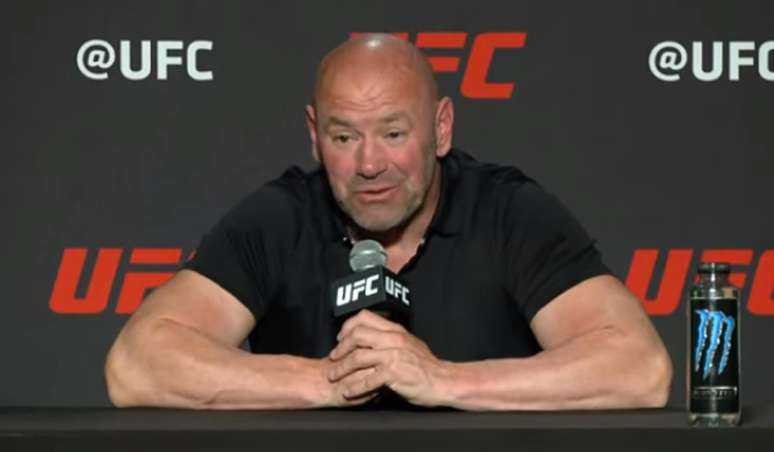 Dana White durante coletiva do UFC (Reprodução/Youtube Oficial UFC)