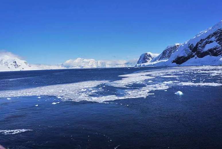 Além de continente mais frio do mundo, a Antártida também é o mais seco. As chuvas são tão raras que o continente é conhecido como "deserto polar". A Antártida rodeia o Polo Sul.