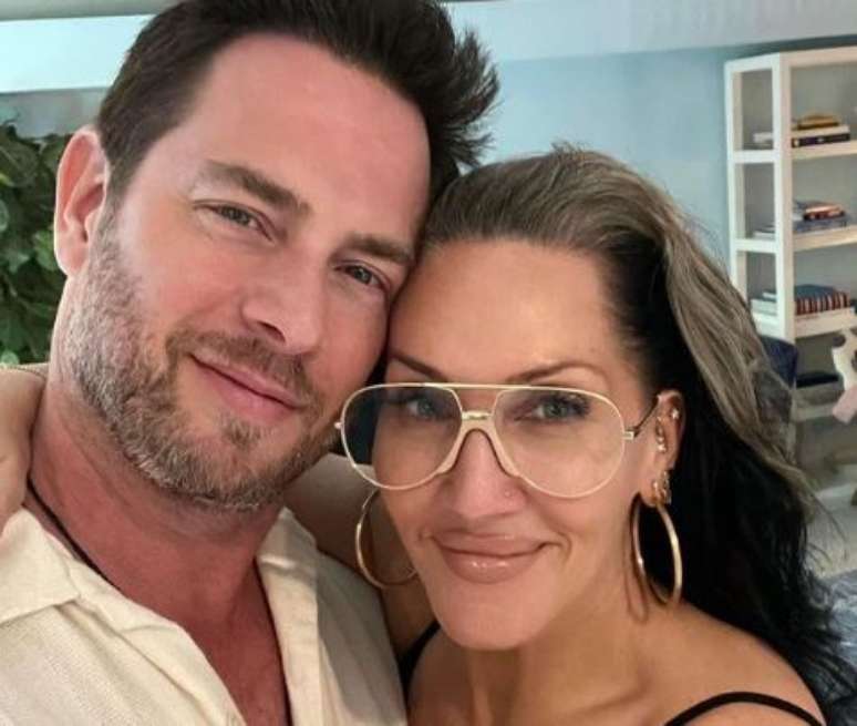 Die amerikanische Sängerin Michelle Visage und ihr Ehemann David Case