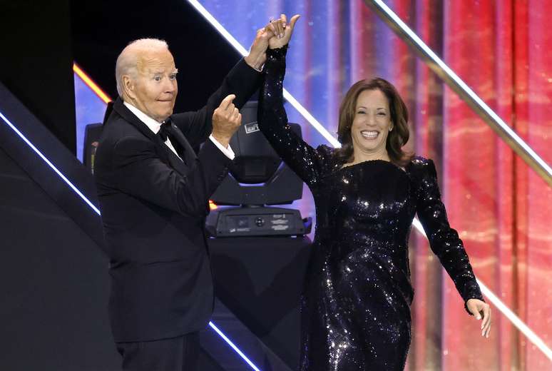 Kamala Harris foi anunciada como candidata à Presidência dos EUA pelos Democratas após desistência de Joe Biden