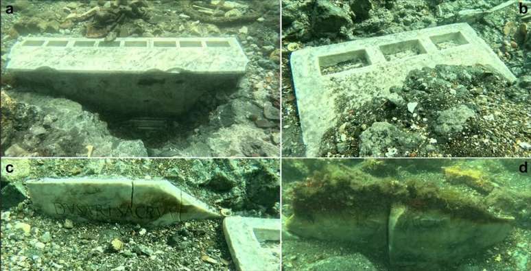 Templo antigo é revelado em descoberta submersa na Itália