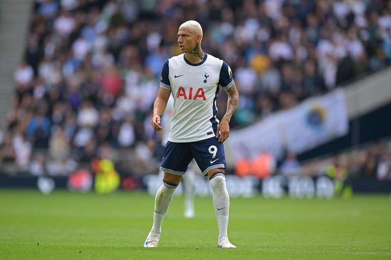 Richarlison (Tottenham) durante jogo contra o Everton, no dia 24.08.2024 