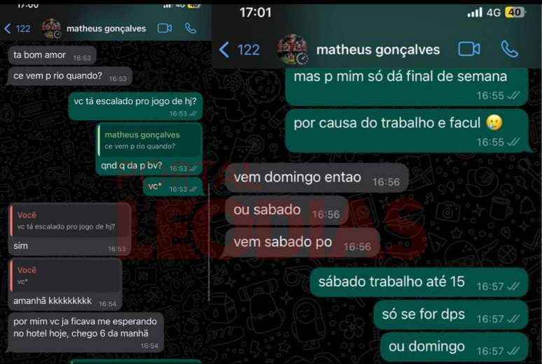 Leia mais da conversa entre os dois -