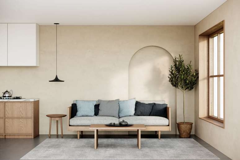 A decoração minimalista combina com o verão