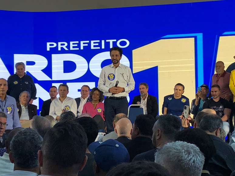 Atual prefeito e candidato à reeleição, Ricardo Nunes (MDB)