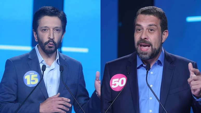 Ricardo Nunes e Guilherme Boulos que disputam o segundo em São Paulo no próximo domingo