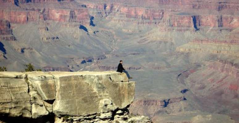 O Grand Canyon, no Parque Nacional do Arizona, é um relógio geológico que mostra a lenta passagem do tempo Wikimedia commons