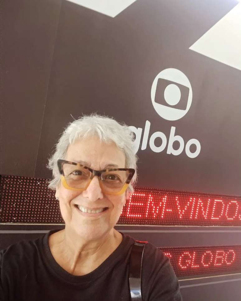 Anja Bittencourt nos estúdios da Rede Globo. Último trabalho da atriz na TV foi em nova versão de 'Elas Por Elas'.