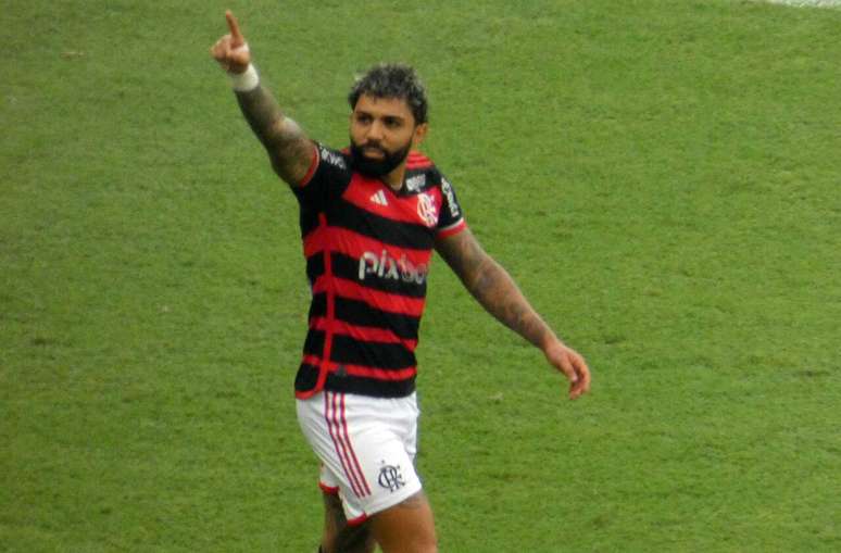 Gabigol fez o segundo gol do Flamengo na partida – Lucas Bayer/j10