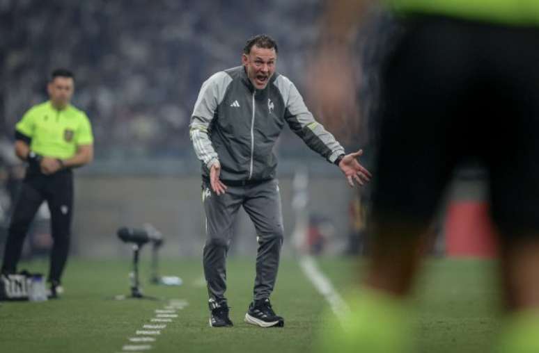 Pedro Souza / Atlético - Legenda: Gabriel Milito, técnico do Atlético Mineiro