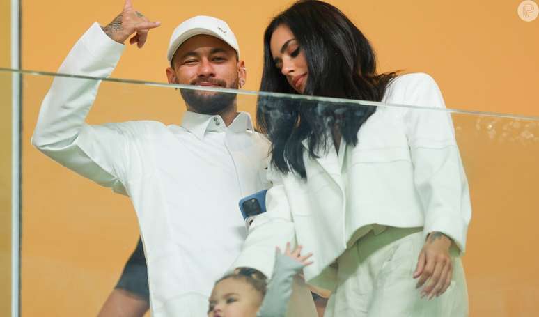 Neymar y Bruna Biancardi ven el partido del Al Hilal con Mavi y la inusual actitud de su hija se roba la atención: papá está aquí