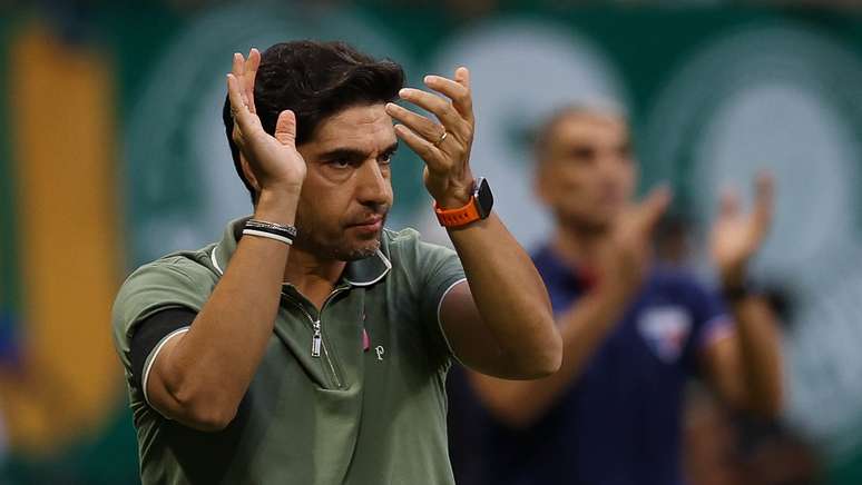 Técnico Abel Ferreira em partida (FOTO: CESAR GRECO)