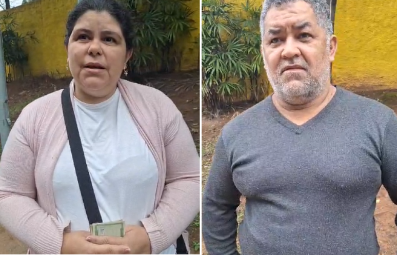 Eliane Alves e Mauro Gonçalves estavam no local de votação de Boulos