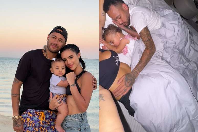 Neymar, Mavie e Bruna Biancardi