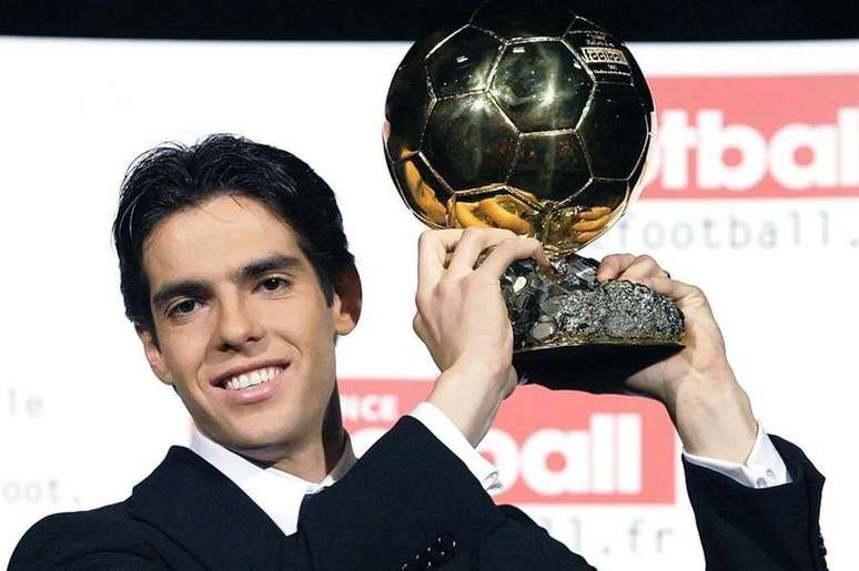 Kaká foi o último brasileiro a conquistar a Bola de Ouro, em 2007 –